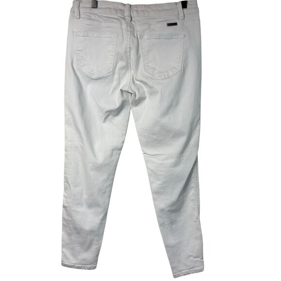 KAN CAN STYLE#KC8086WT WOMEN WHITE DISTRESSED SKINNY JEANS SIZE 9/28 - Picture 5 of 6